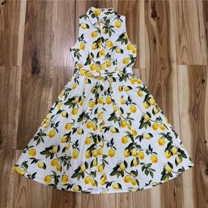 Chetta B Lemon Patterned Dress